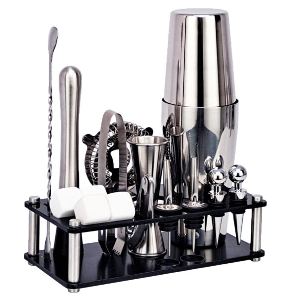 Japanese Style Cocktail Bar Kit – Stainless Steel Shaker and Bartender Set - Image 3